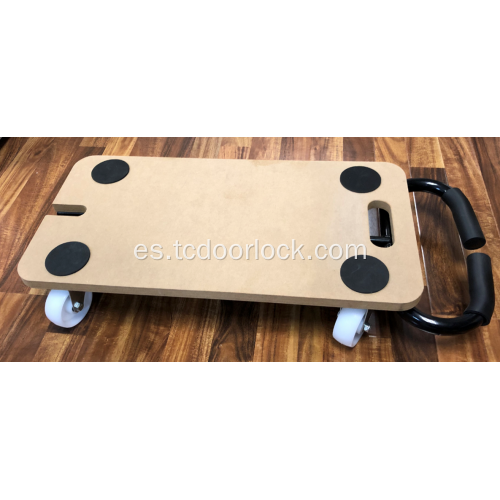 Deslizadores de carro móvil de 4 ruedas plegables con mango de EVA